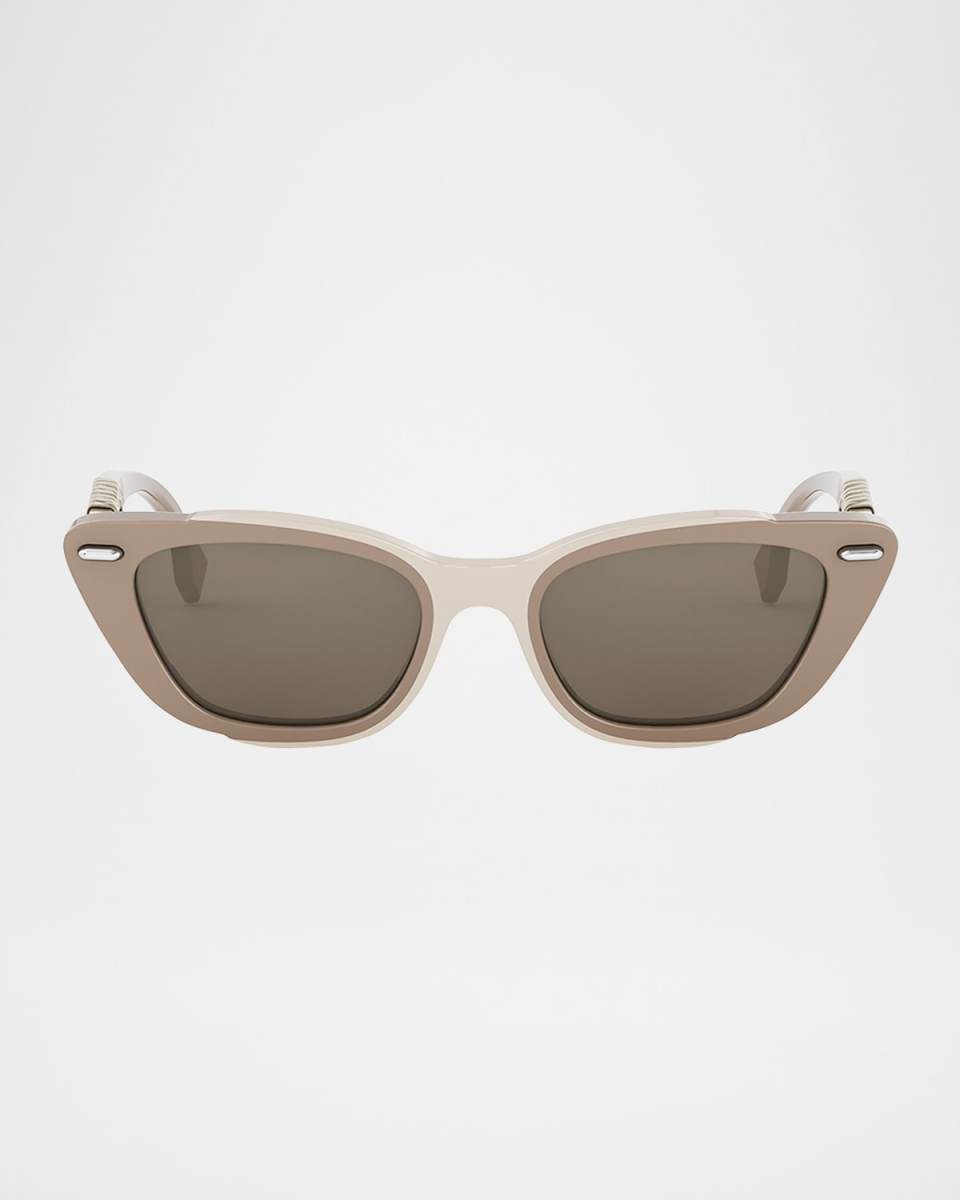 Interlace Acetate Cat-Eye Sunglasses
